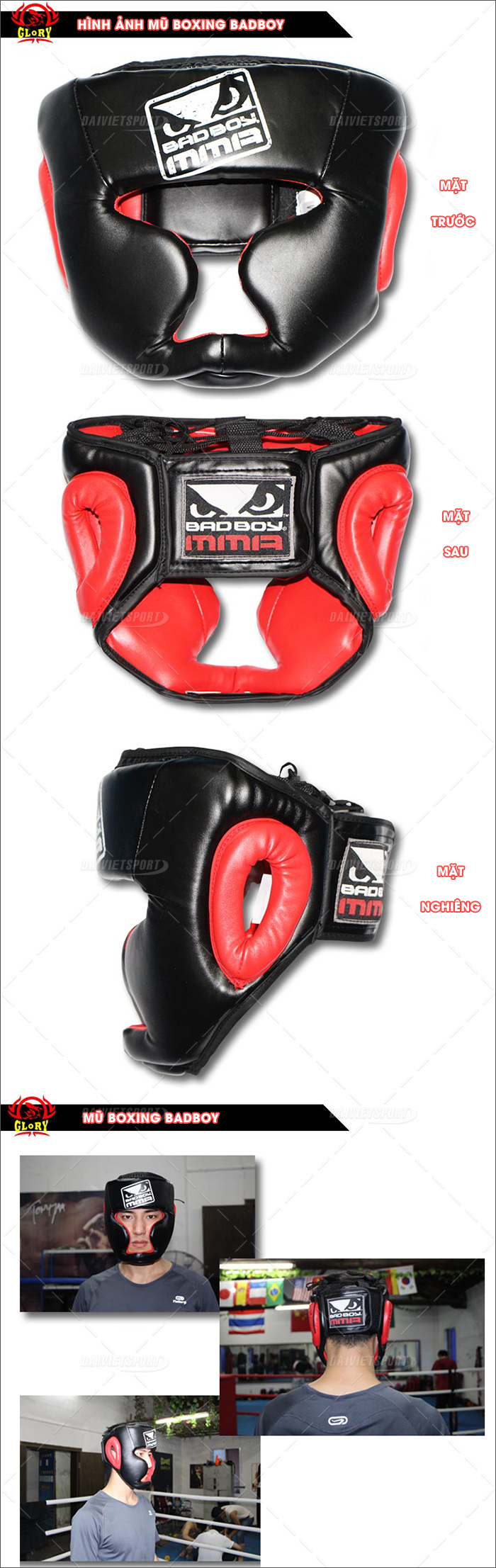 Mũ bảo vệ MMA BADBOY