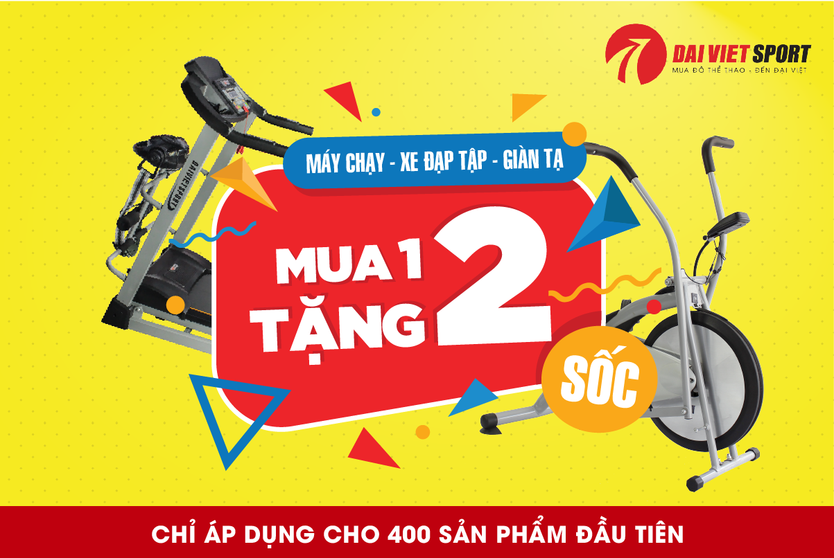 ĐẠI VIỆT SPORT KHUYẾN MÃI MUA 1 TẶNG 2