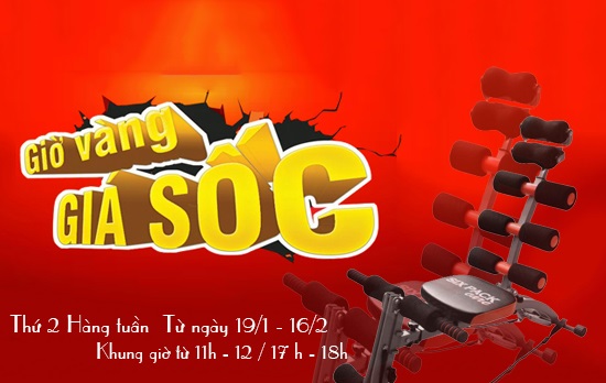 Giờ vàng mua hàng giá sốc - Chào xuân may mắn