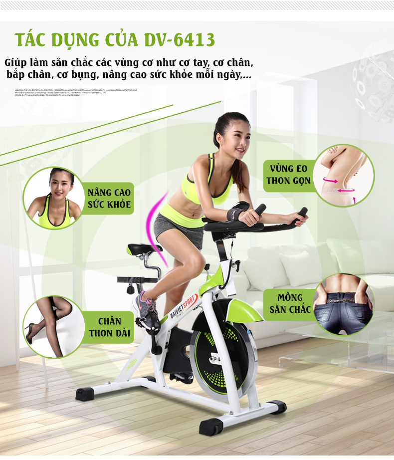 Review xe đạp tập thể dục Đại Việt DV – 6413 