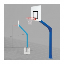 Trụ bóng rổ cố định kẽm nóng VF-801875