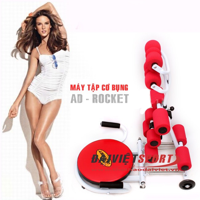 Máy tập bụng New AD rocket 6 lò xo