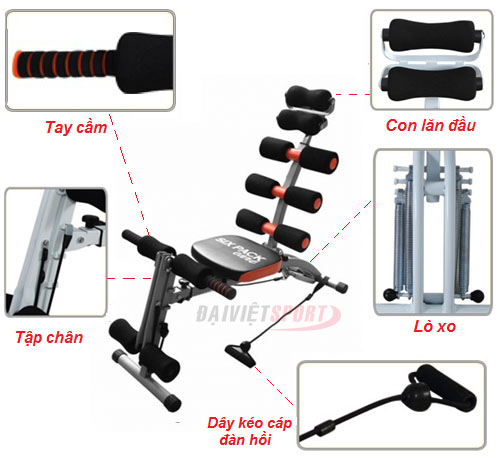 Máy tập cơ bụng tổng hợp Six Pack Care