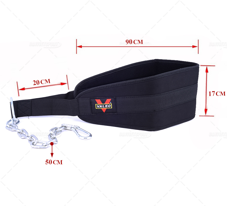 Đai hỗ trợ lưng gánh tạ có dây xích