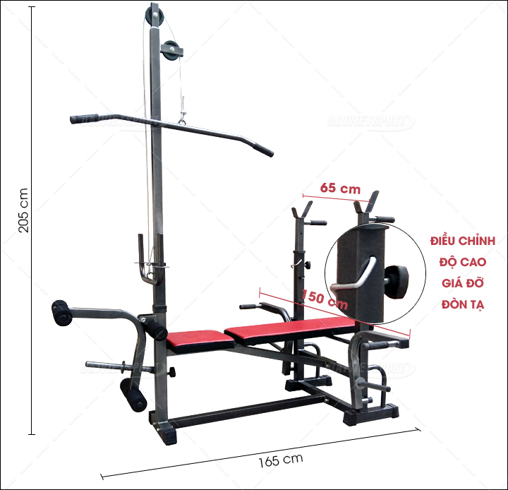 Giàn Tạ Xuki Đa Năng 2017 (Giá chưa bao gồm đòn và tạ)