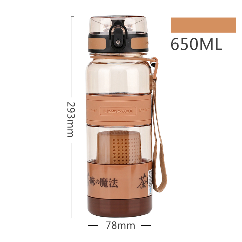 Bình nước thể thao và uống trà UZSPACE BN095 650ml