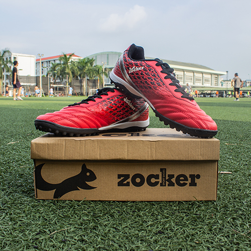 GIÀY BÓNG ĐÁ ZOCKER ( Màu đỏ)