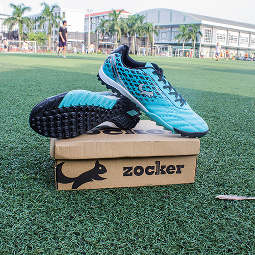 GIÀY BÓNG ĐÁ ZOCKER ( Xanh nhạt )