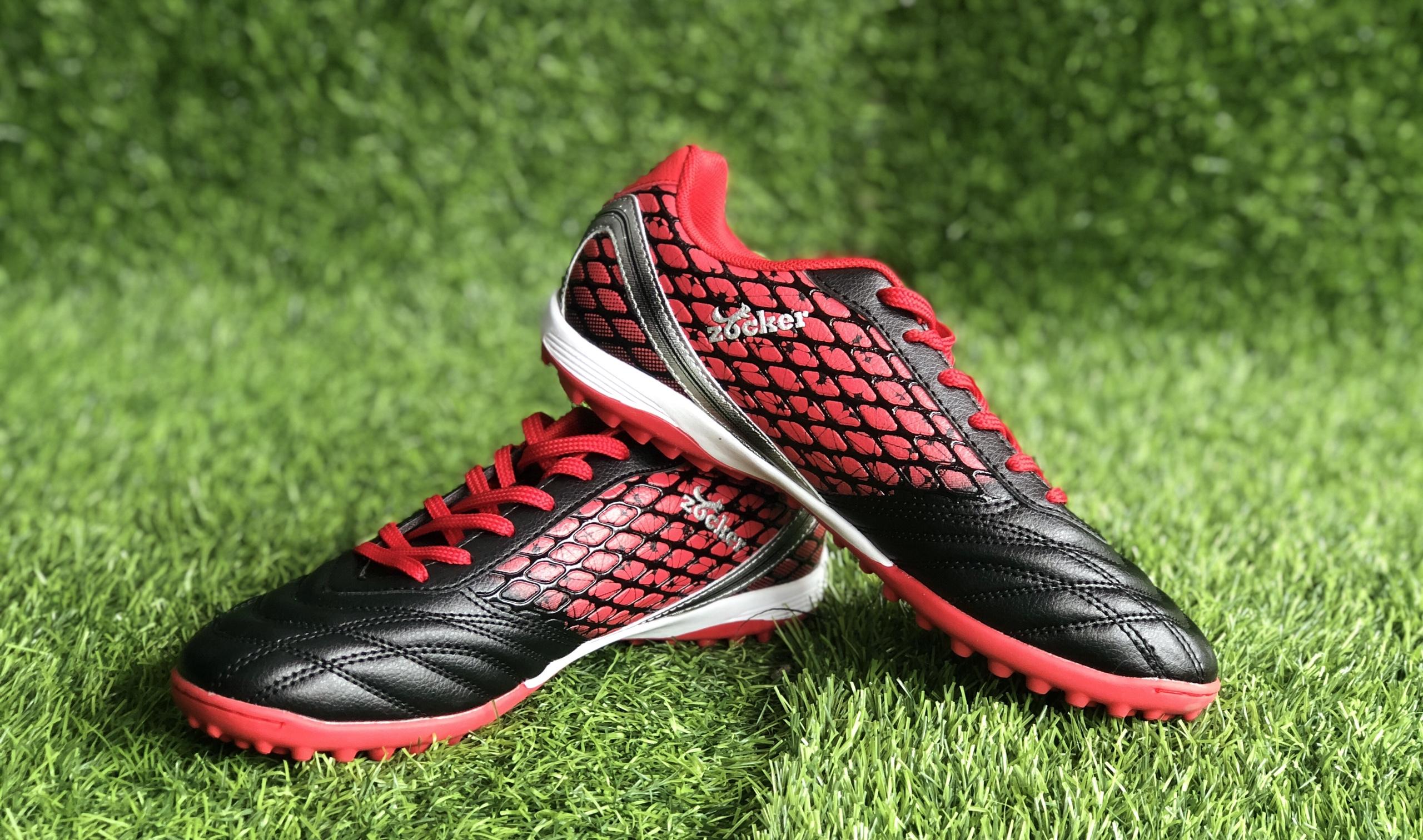 Giày đá bóng Zocker TF-2019 Đen - Đỏ