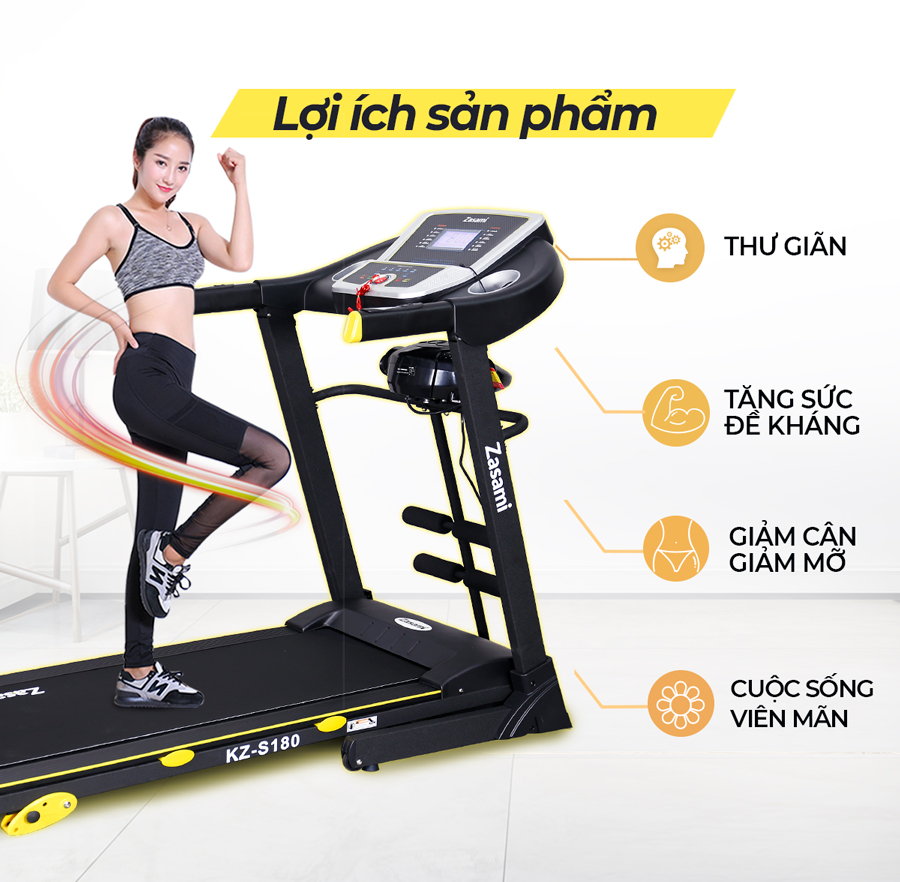 Máy Chạy Bộ Điện Zasami KZ-S180