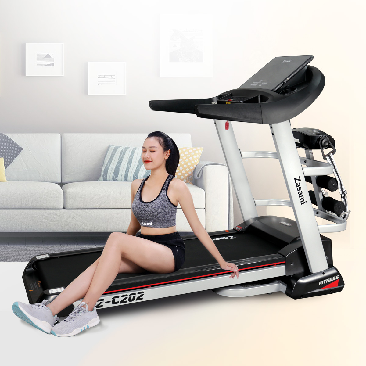 MÁY CHẠY BỘ ĐIỆN ZASAMI KZ – C202 ĐA NĂNG