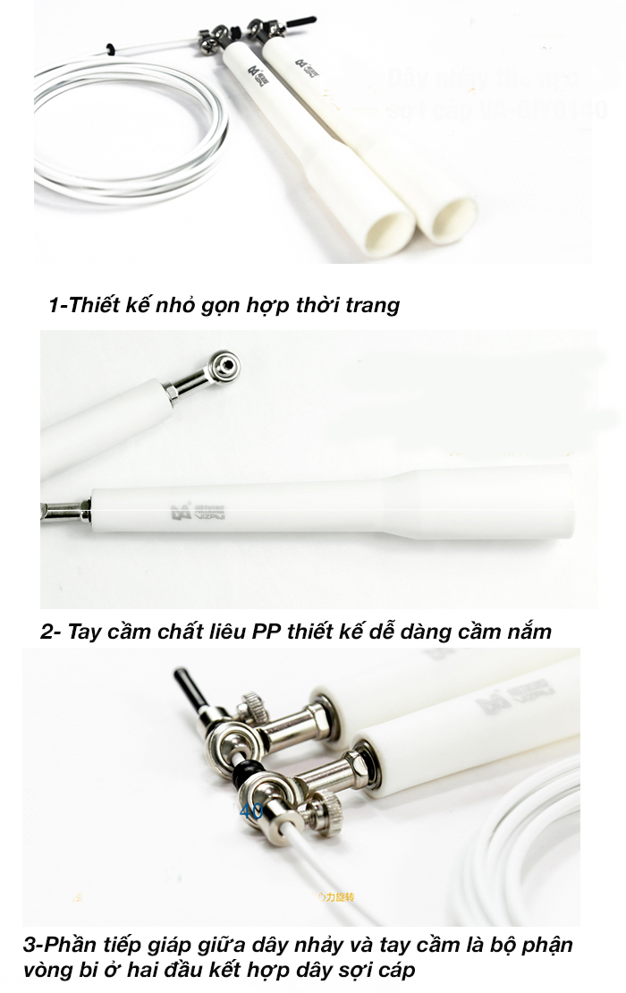 Dây nhảy thể lực sợi cáp VA-GIY0140