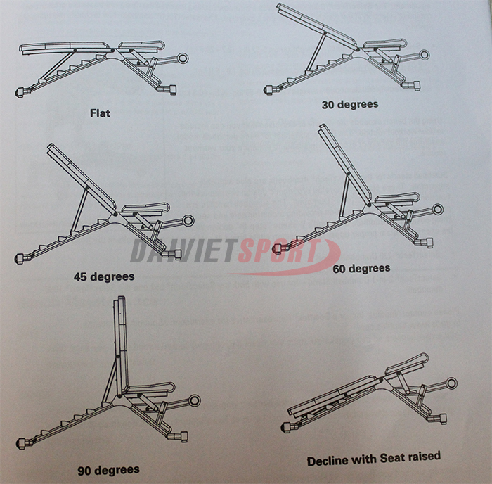 ĐIỀU CHỈNH Ghế đỡ tập tạ điều chỉnh BOWFLEX