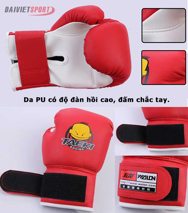 Găng boxing trẻ em Taeki cao cấp