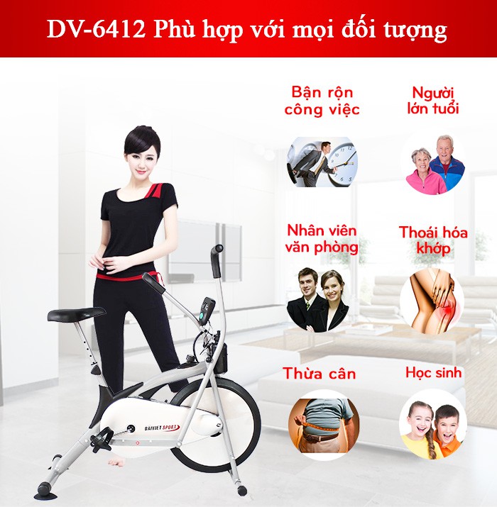 lộ trình luyện tập với xe đạp tập thể dục 