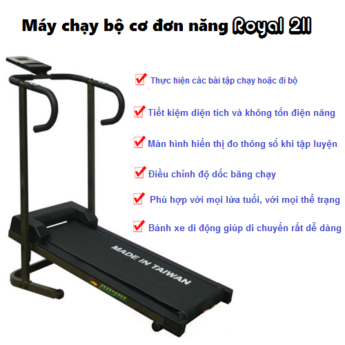 Máy chạy bộ cơ Royal 211