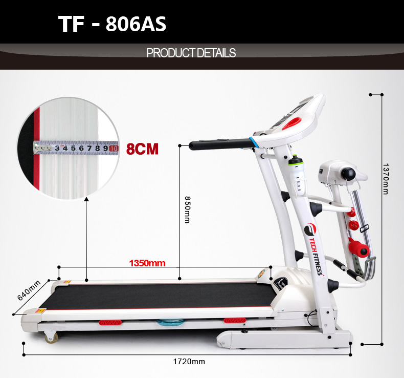 Thể thao Đại Việt chuyên cung cấp Máy chạy bộ điện đa năng TF-806AS chính hãng, giá rẻ