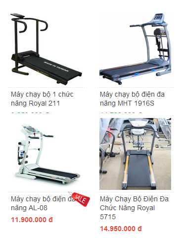 Máy chạy bộ tập thể dục tại nhà