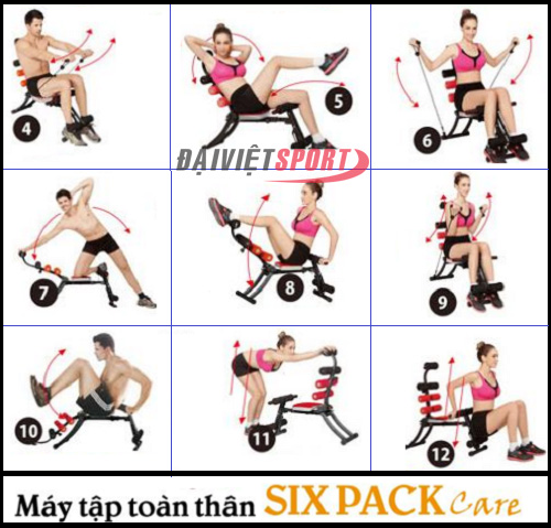 Máy tập cơ bụng six pack care