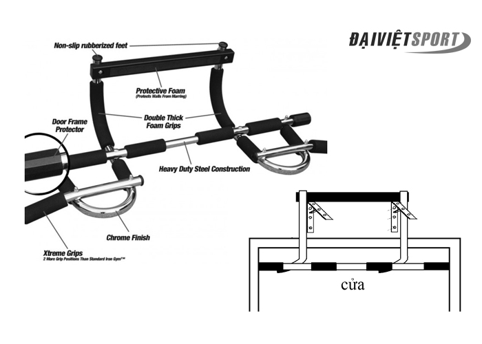 xà đơn đa năng iron gym