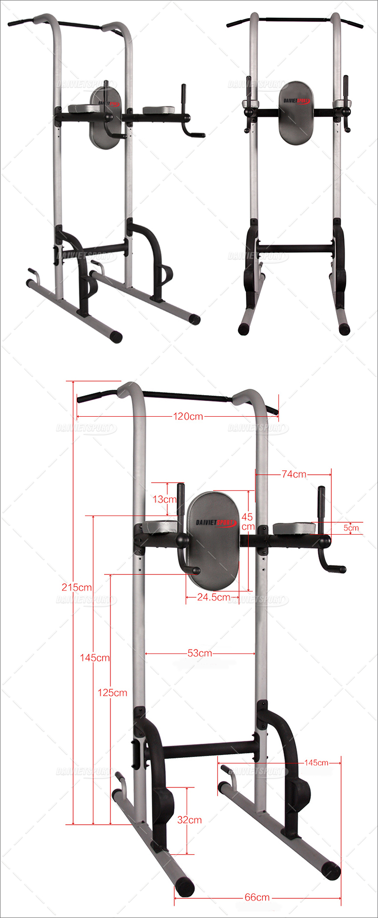 Xà đơn xà kép đa năng Đại Việt DV-5001 