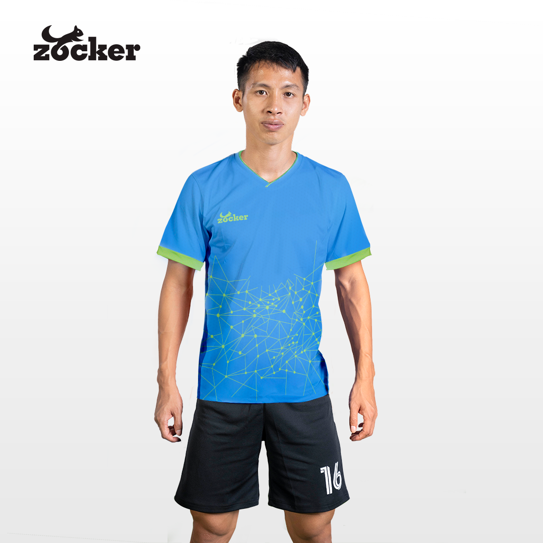 Bộ Quần Áo Bóng Đá Zocker Inspire Màu Xanh Ngọc
