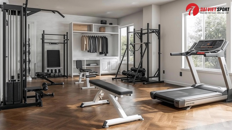 Chi phí setup phòng gym tại nhà với giàn tạ đa năng