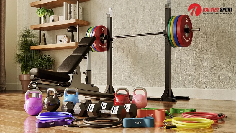 Chi phí setup phòng gym tại nhà với giàn tạ đa năng