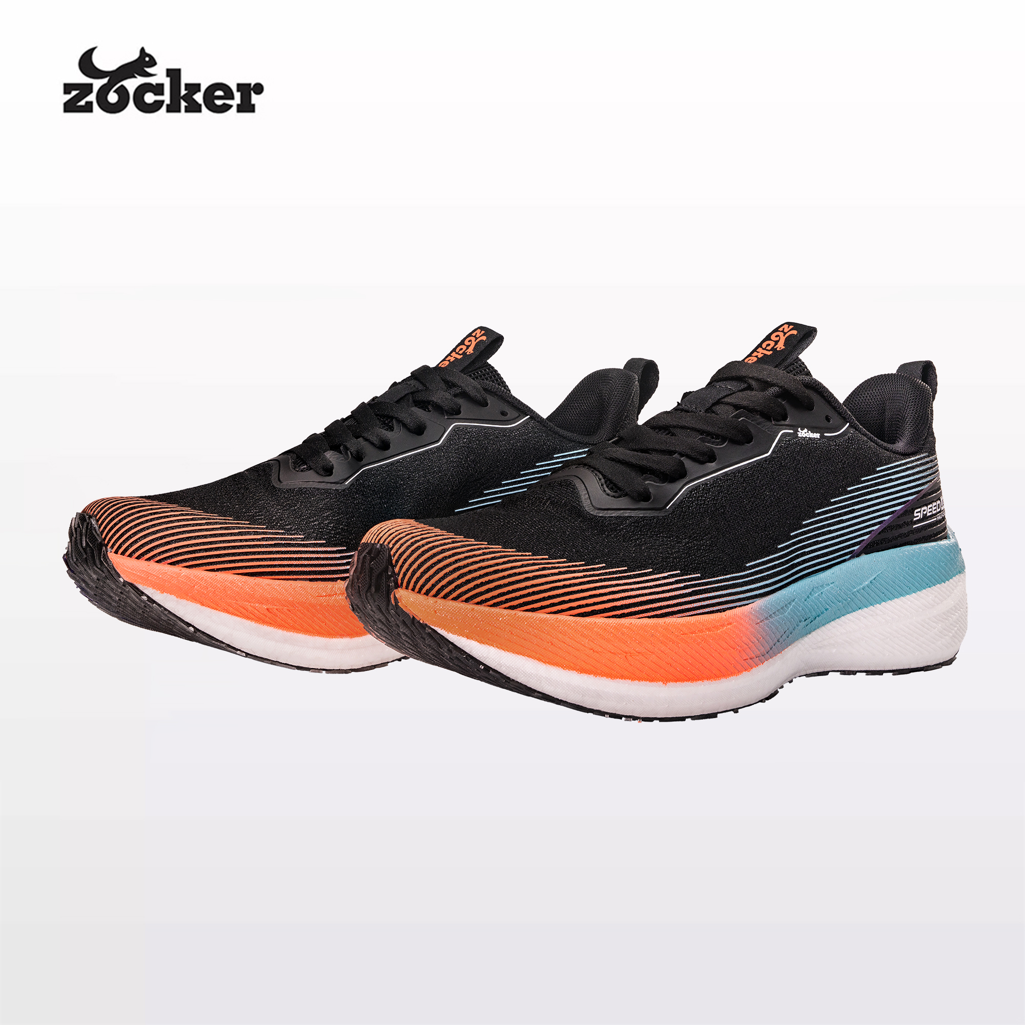 Giày Chạy Bộ Zocker Speed Light Half Carbon Black Edition