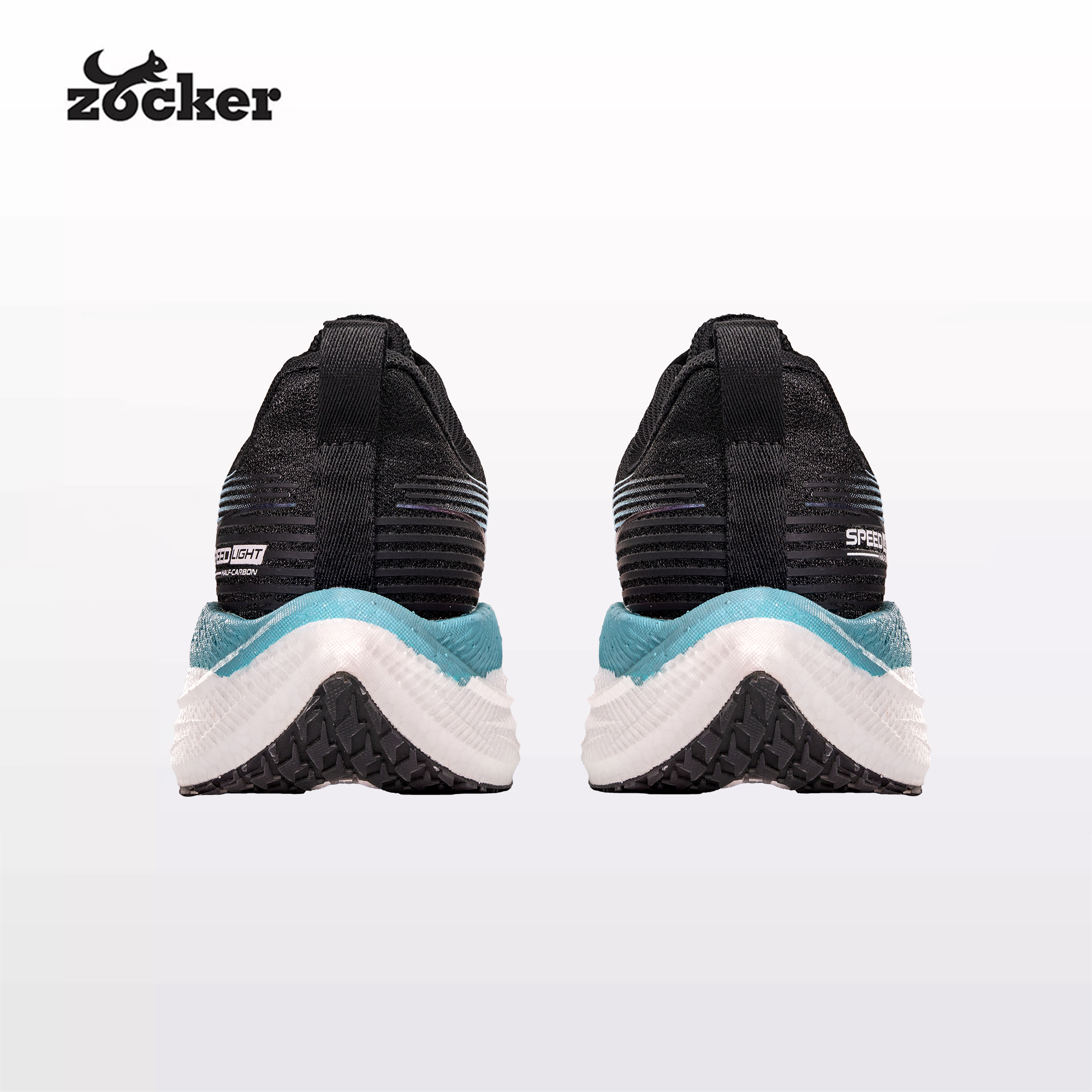 Giày Chạy Bộ Zocker Speed Light Half Carbon Black Edition