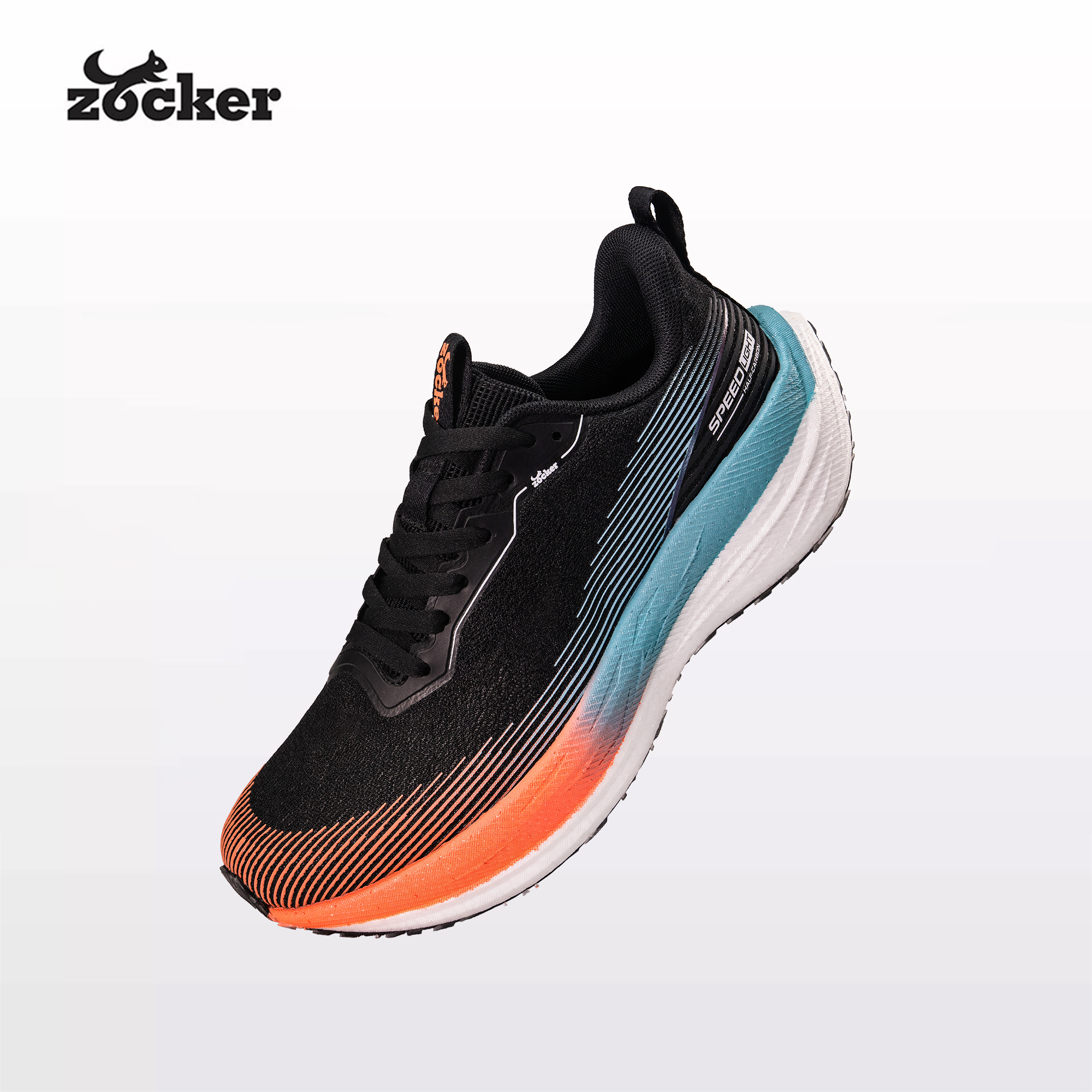 Giày Chạy Bộ Zocker Speed Light Half Carbon Black Edition