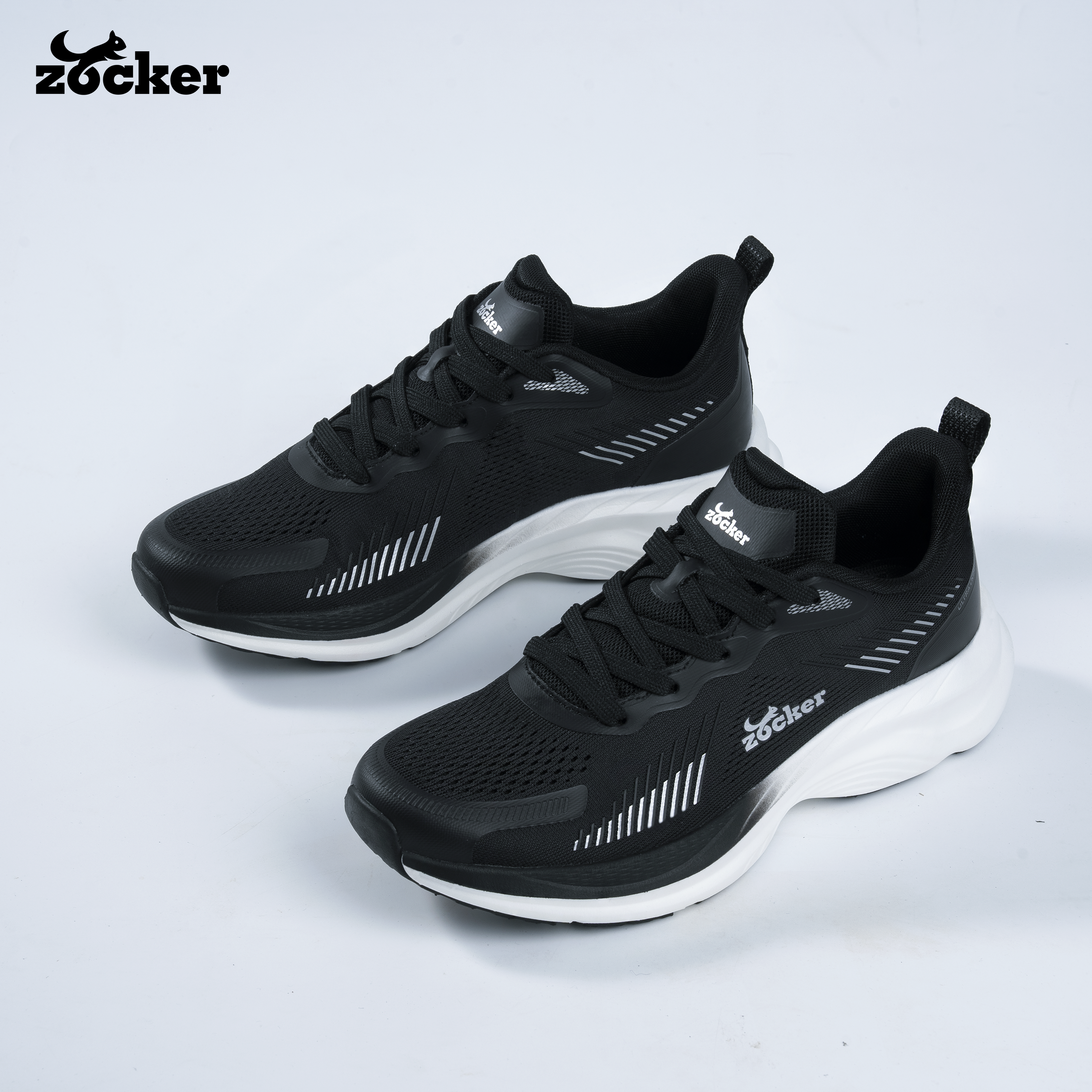 Giày Chạy Bộ Zocker Ultra Light Black