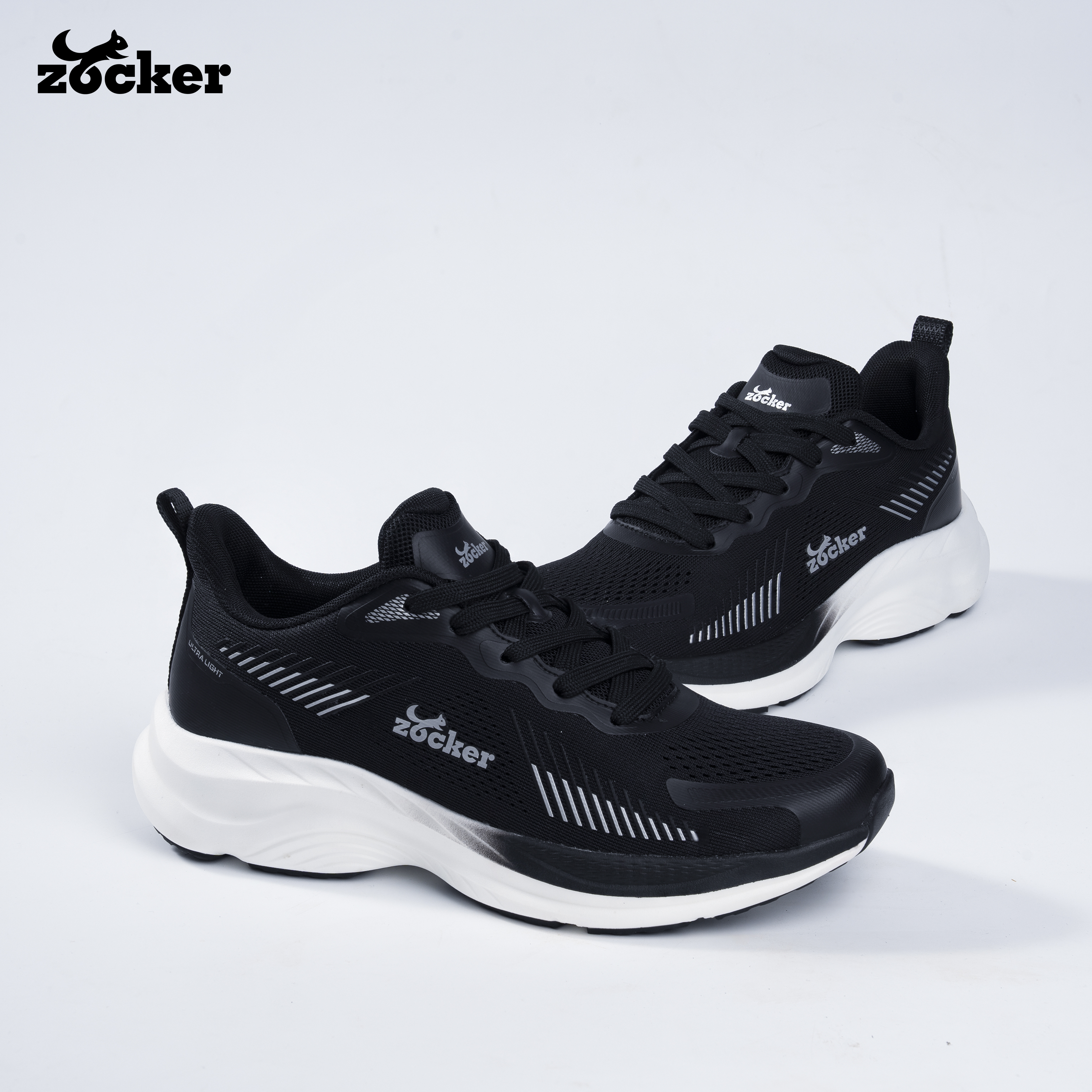 Giày Chạy Bộ Zocker Ultra Light Black