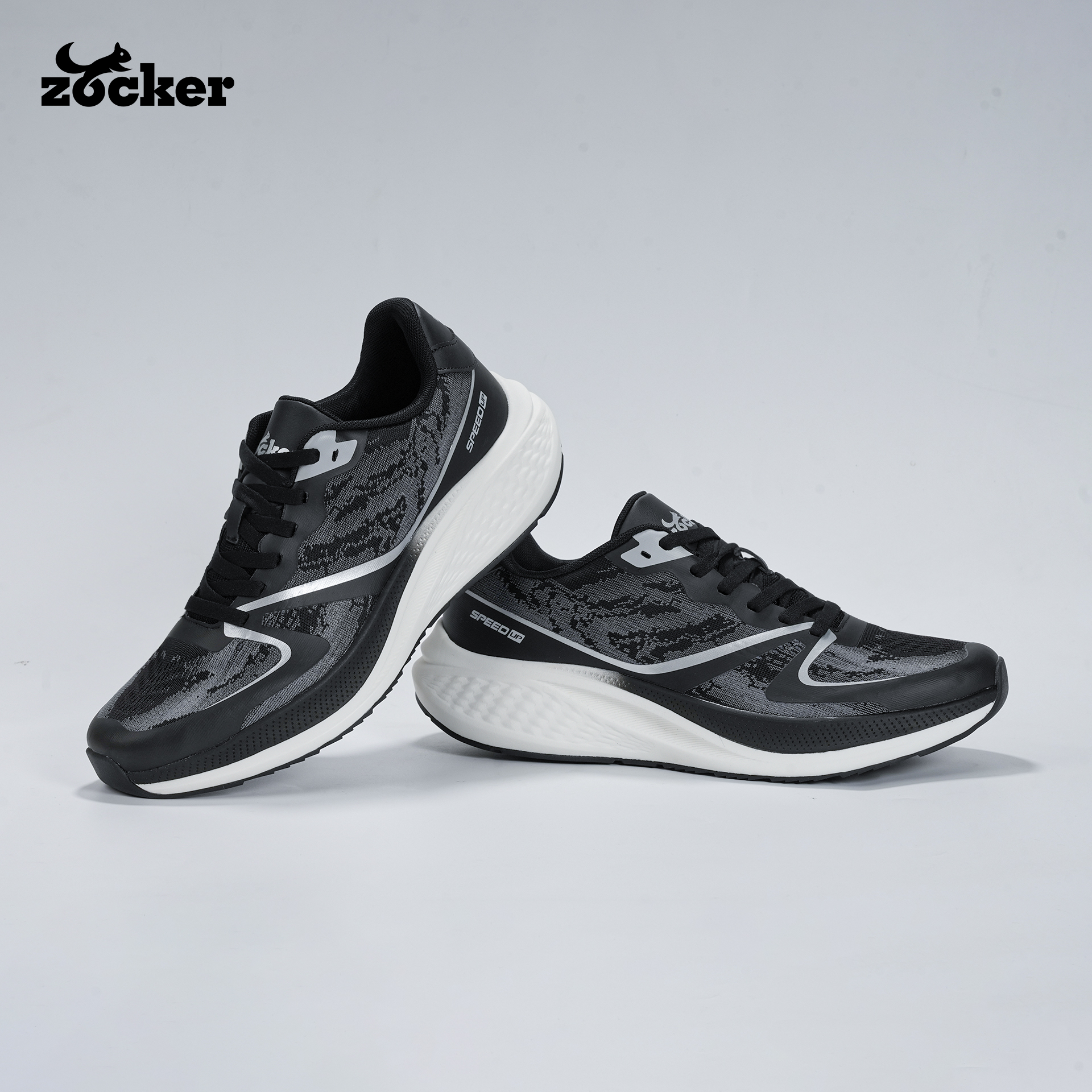 Giày chạy bộ Zocker Speed Up Đen