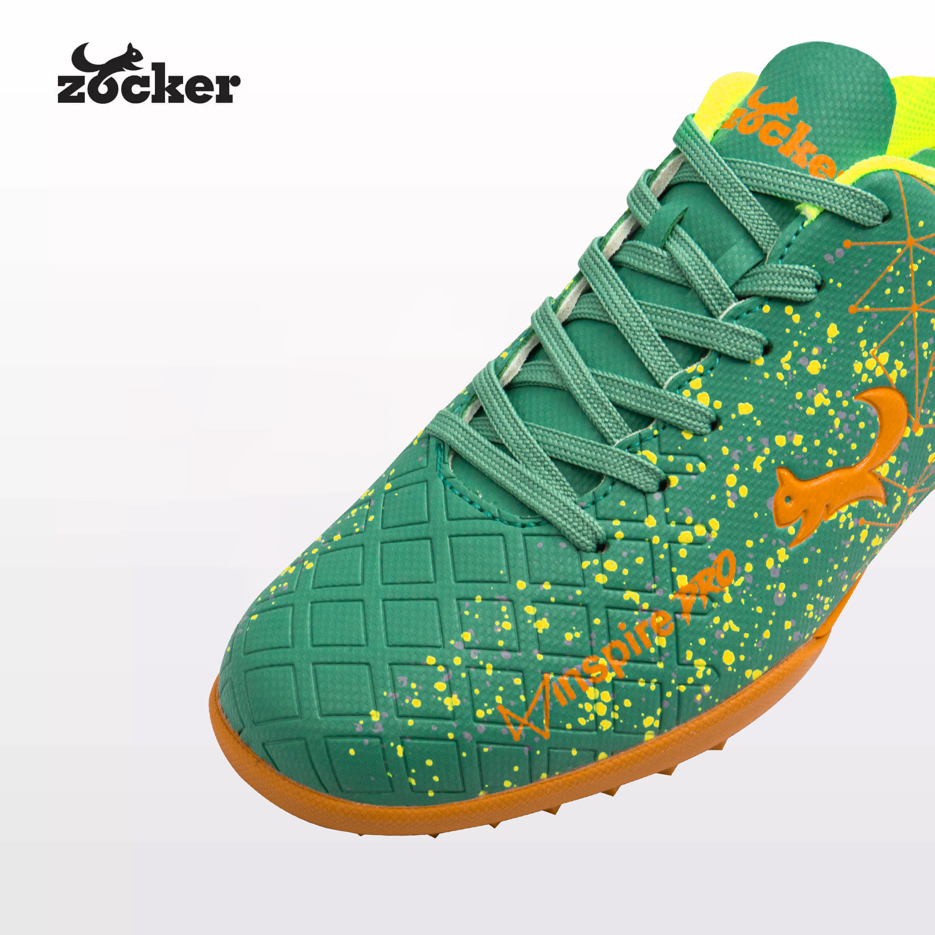 Giày Đá Bóng Zocker Inspire PRO Olive Green/Orange