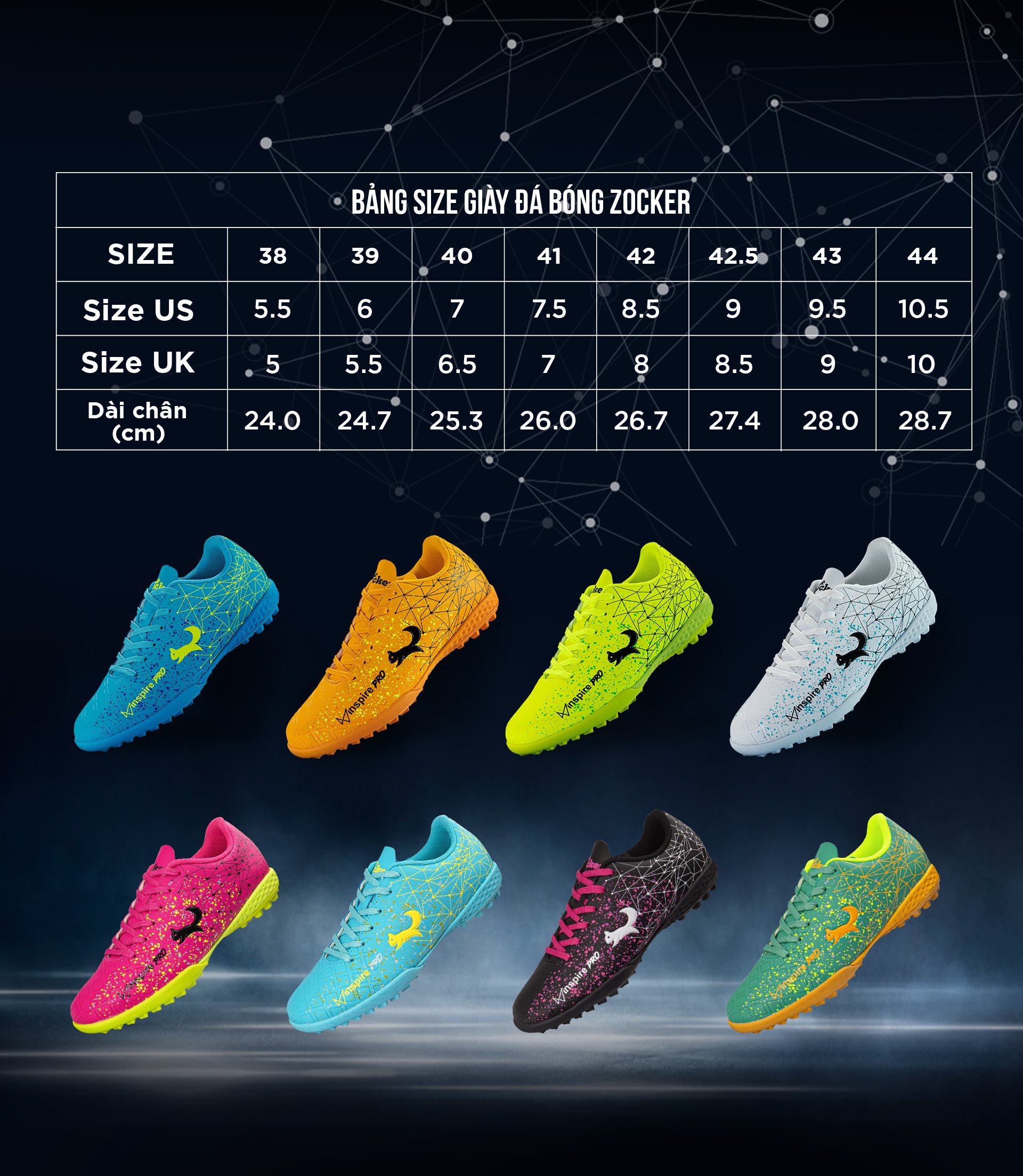 Giày Đá Bóng Zocker Inspire PRO Olive Green/Orange