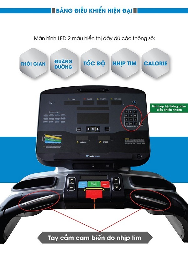 Máy chạy bộ điện Mofit Senior 6900