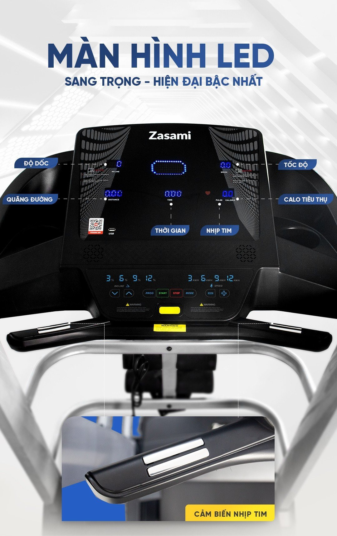 Máy Chạy Bộ Đa Năng Zasami KZ-C2206