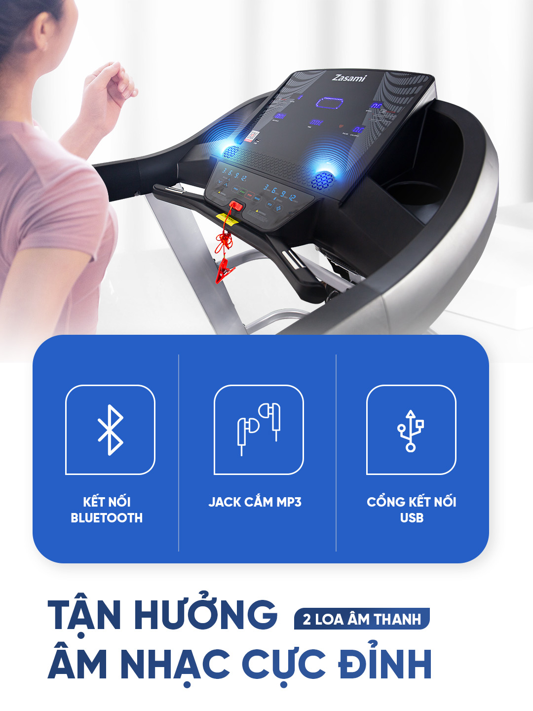 Máy Chạy Bộ Đa Năng Zasami KZ-C2206