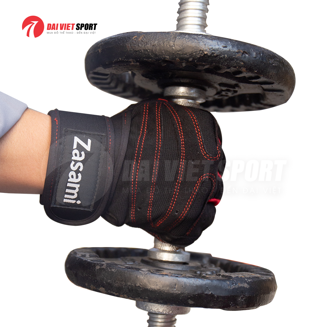 Găng tay tập gym có cuốn Zasami