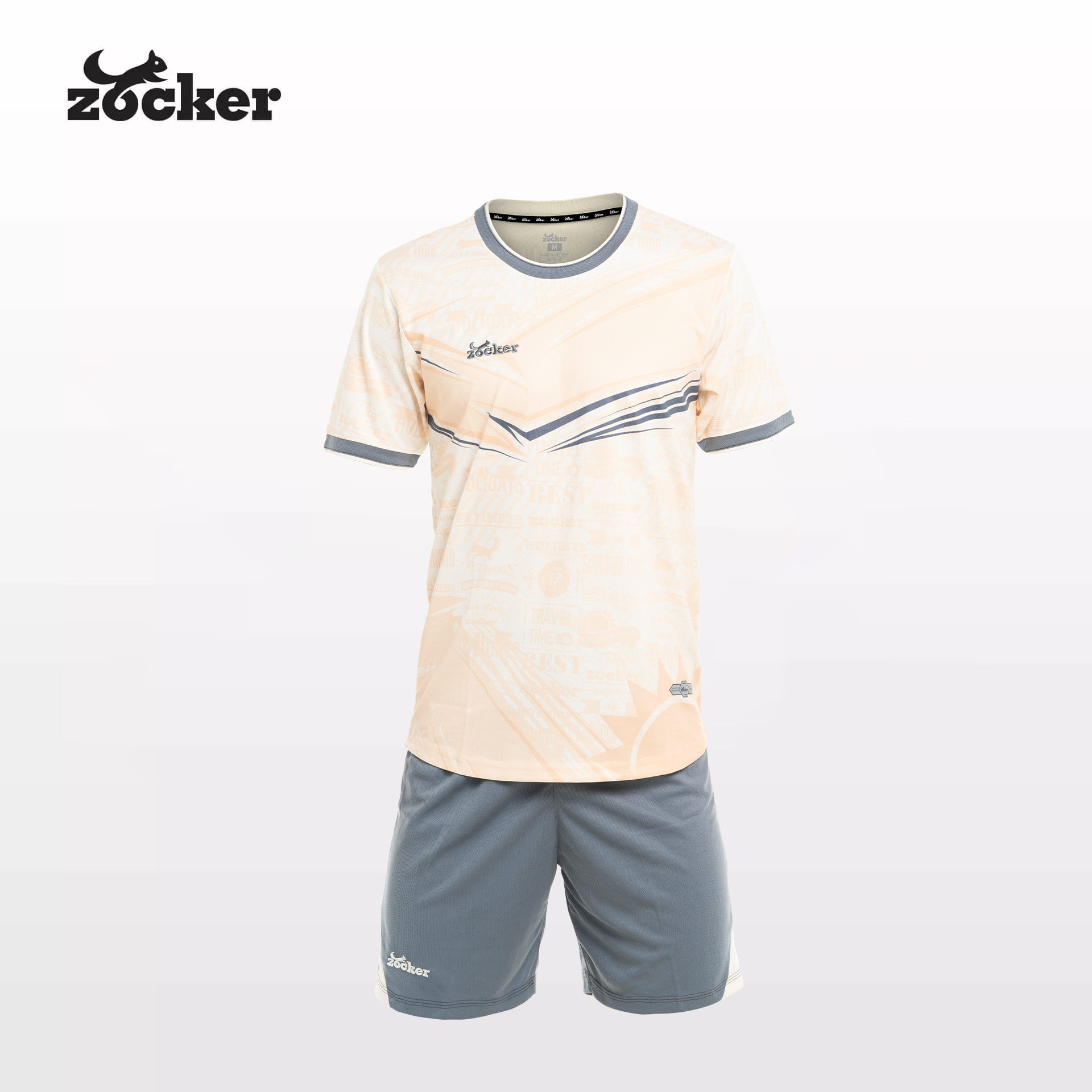 Bộ Quần Áo Đá Bóng Zocker Winner Energy Màu Be