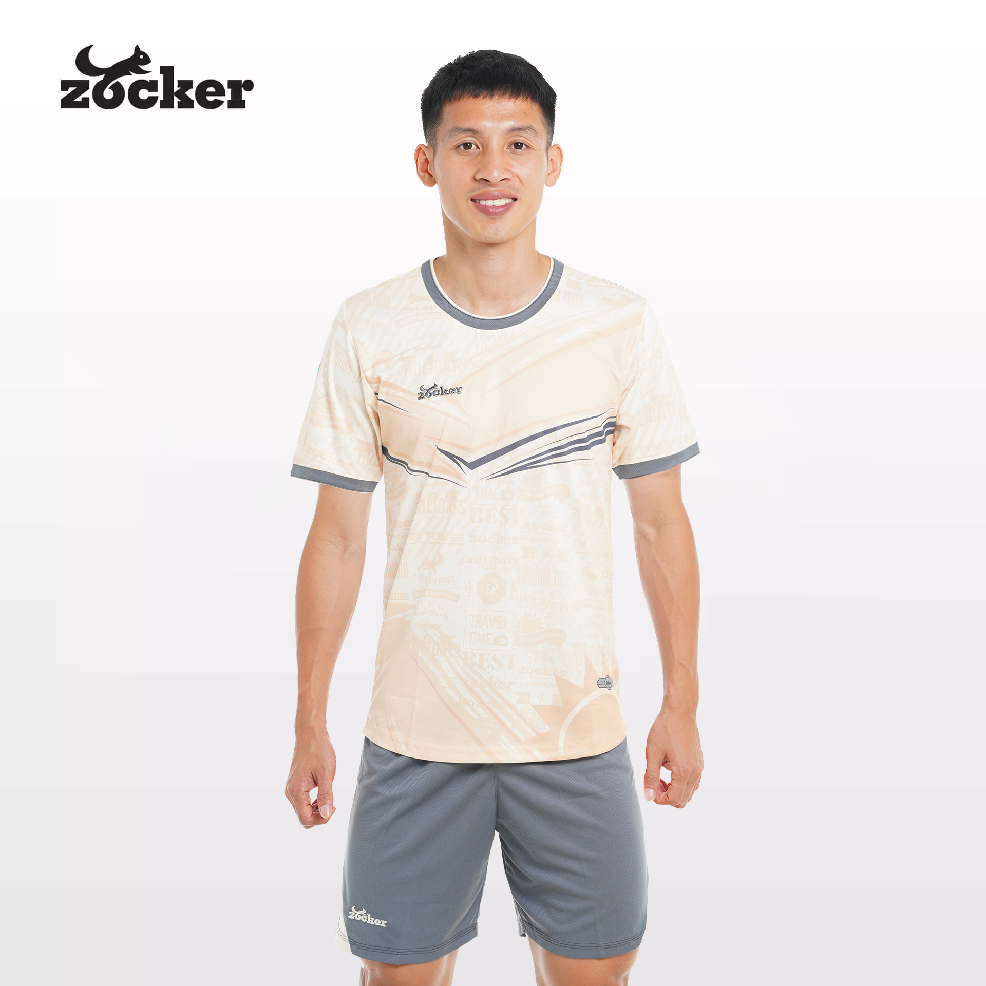 Bộ Quần Áo Đá Bóng Zocker Winner Energy Màu Be