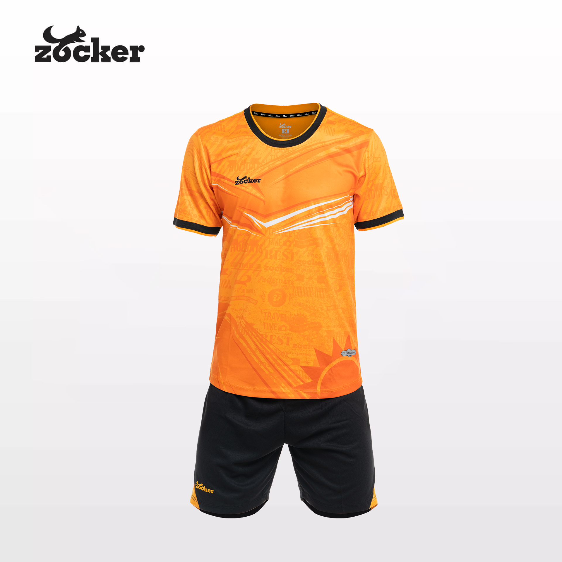 Bộ Quần Áo Đá Bóng Zocker Winner Energy Màu Cam
