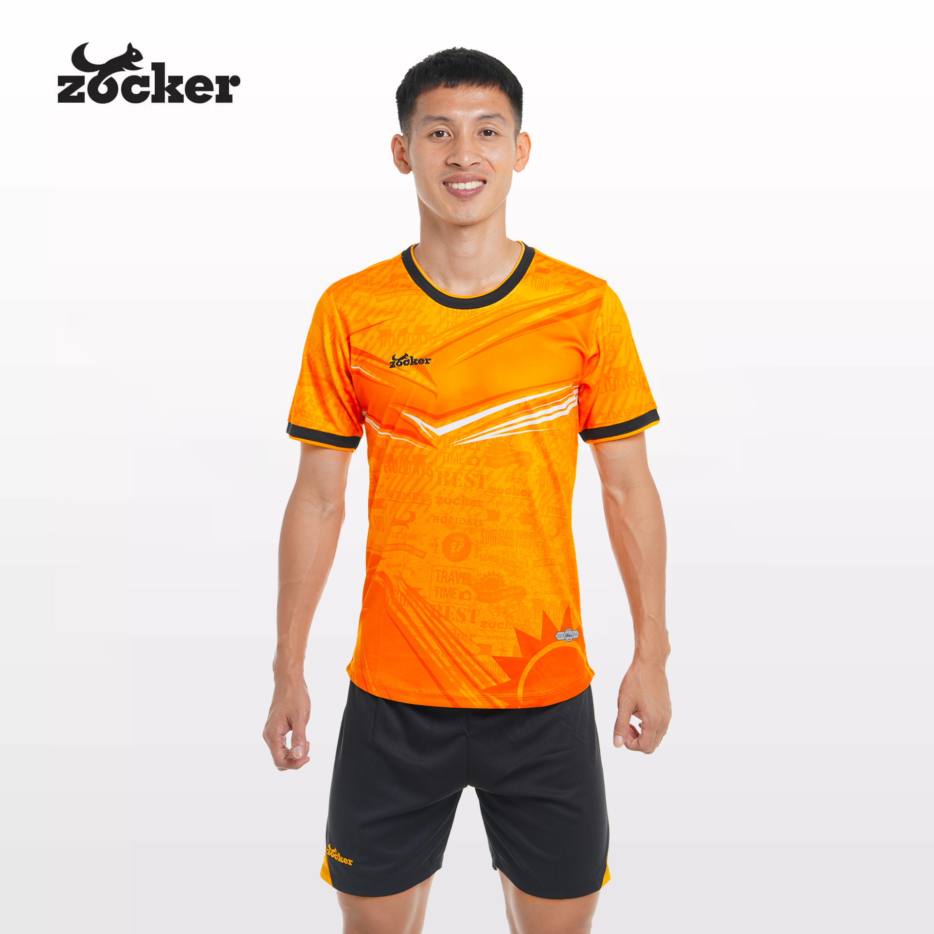Bộ Quần Áo Đá Bóng Zocker Winner Energy Màu Cam