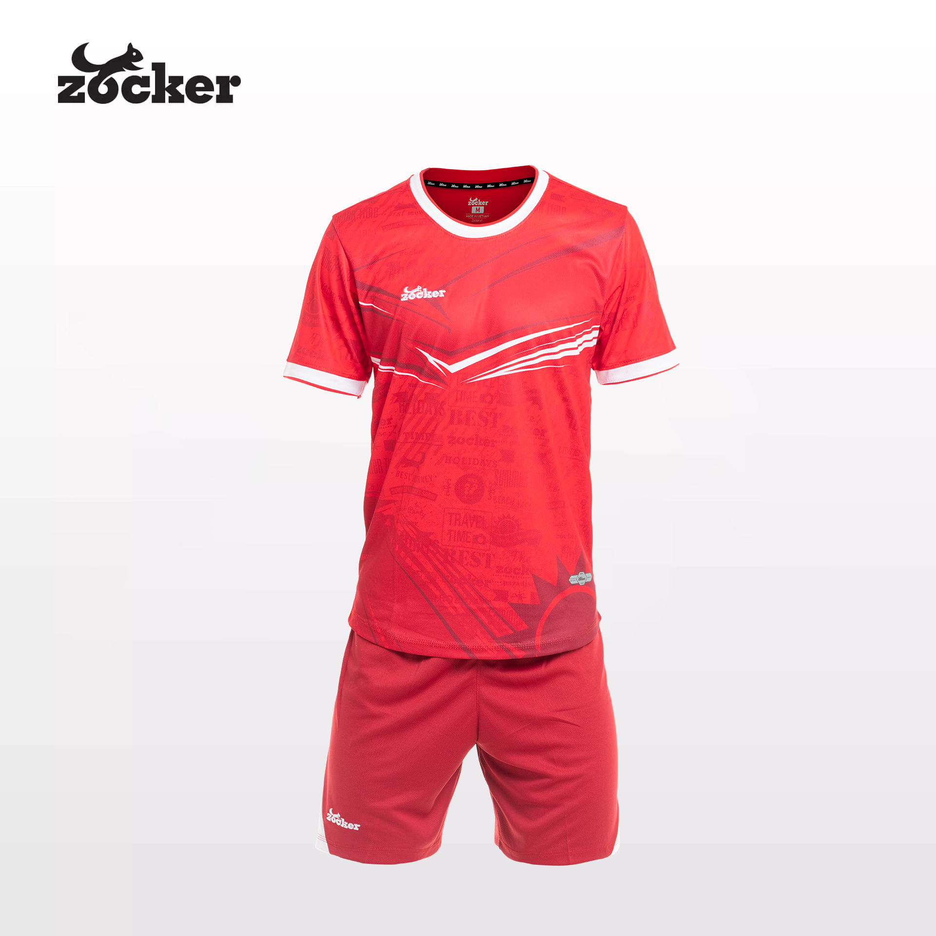 Bộ Quần Áo Đá Bóng Zocker Winner Energy Màu Đỏ