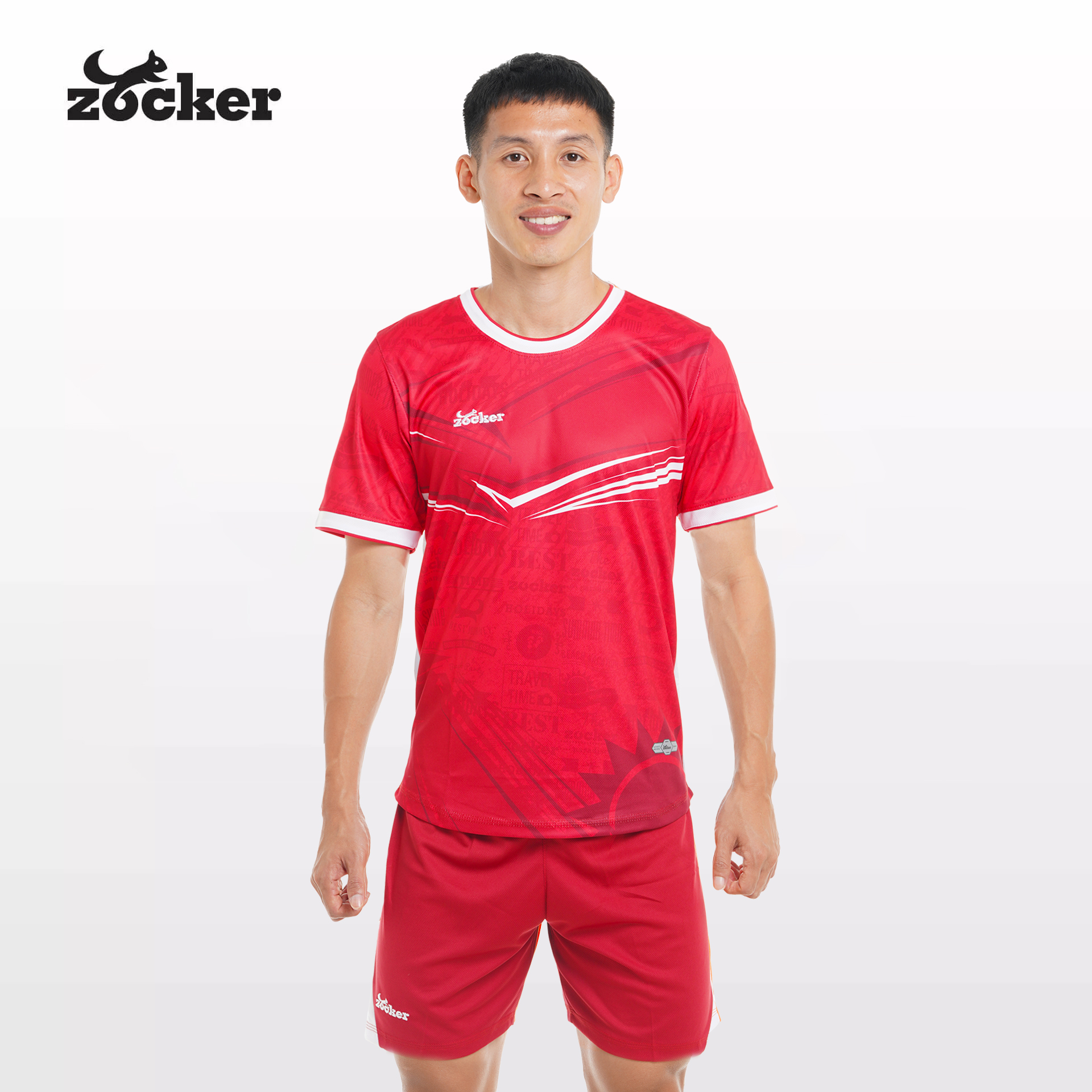 Bộ Quần Áo Đá Bóng Zocker Winner Energy Màu Đỏ