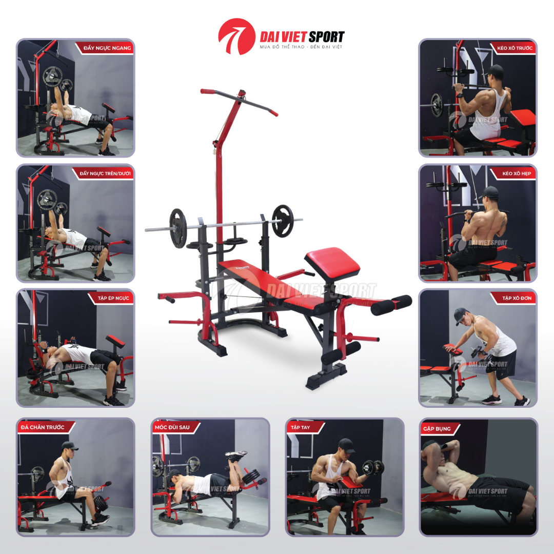 Các bài tập với máy tập gym Zasami SGT-8210 Plus