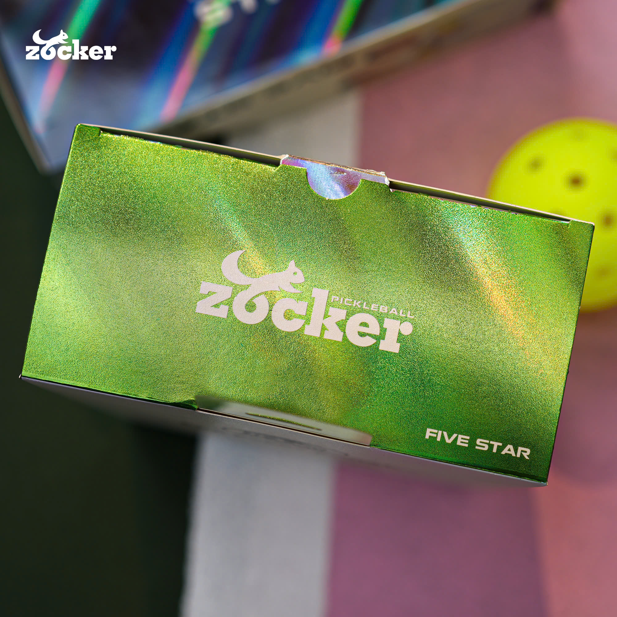 Combo 6 quả bóng thi đấu Pickleball Zocker Five Star