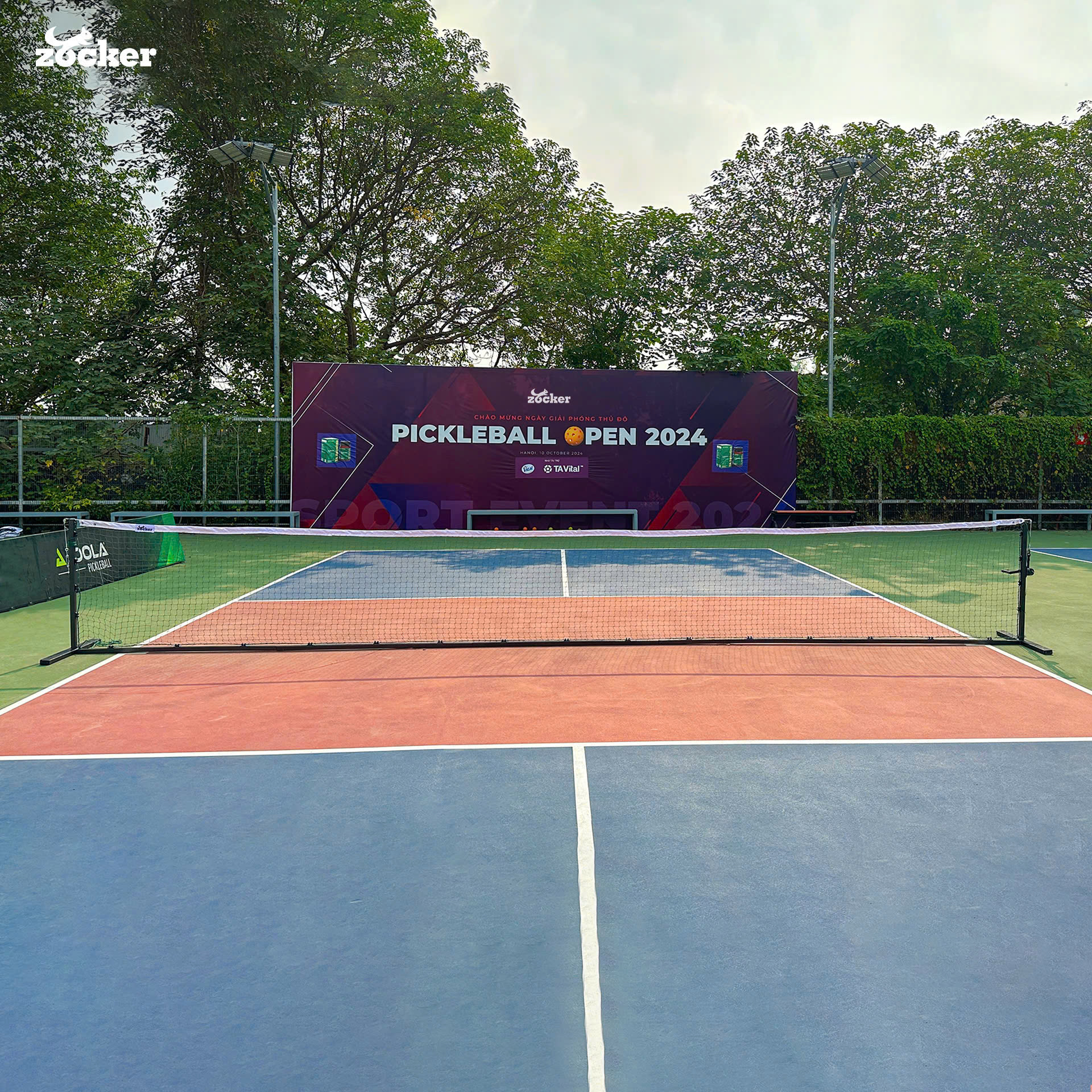 Bộ khung lưới Pickleball cao cấp Zocker LPZ30