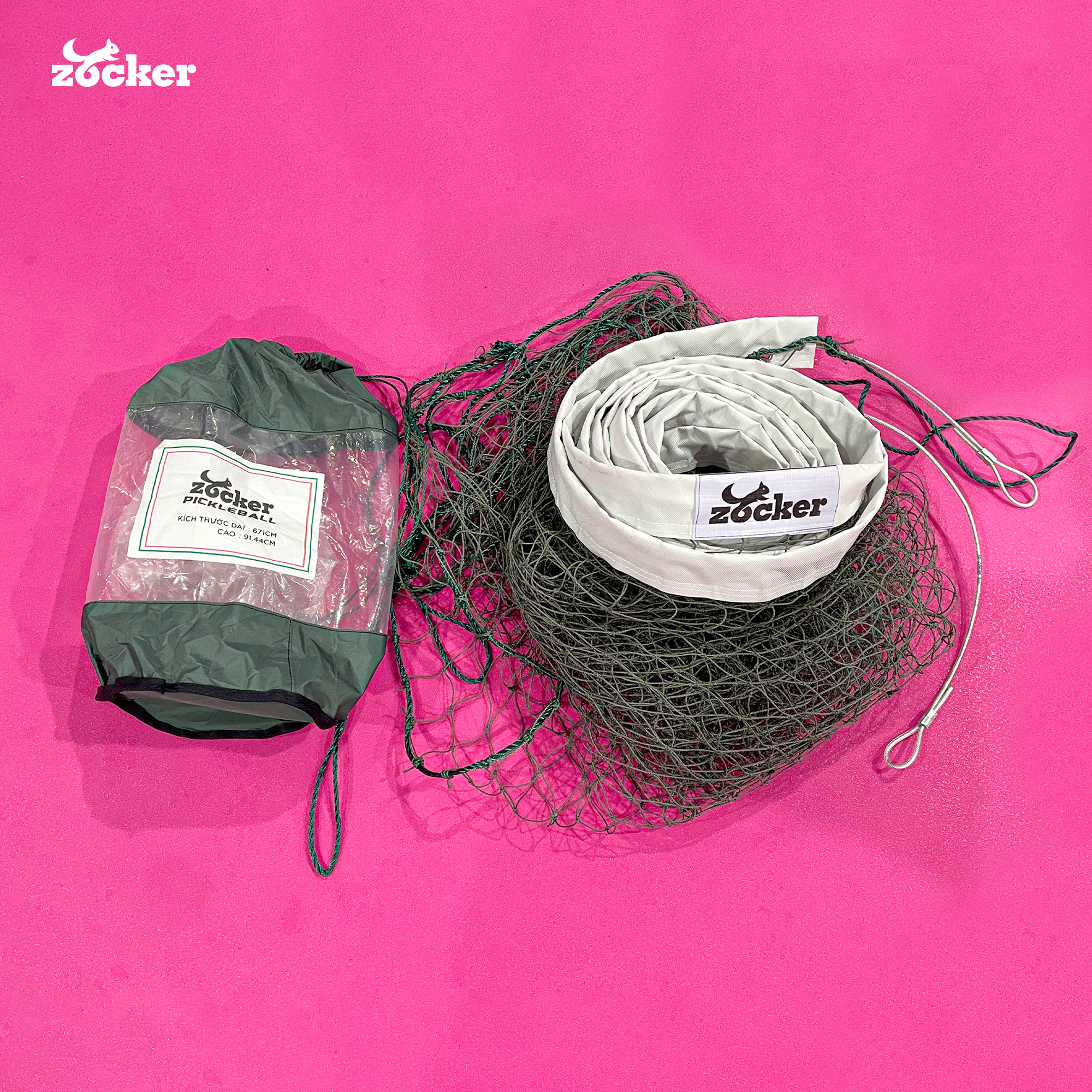 Lưới Pickleball Zocker cao cấp